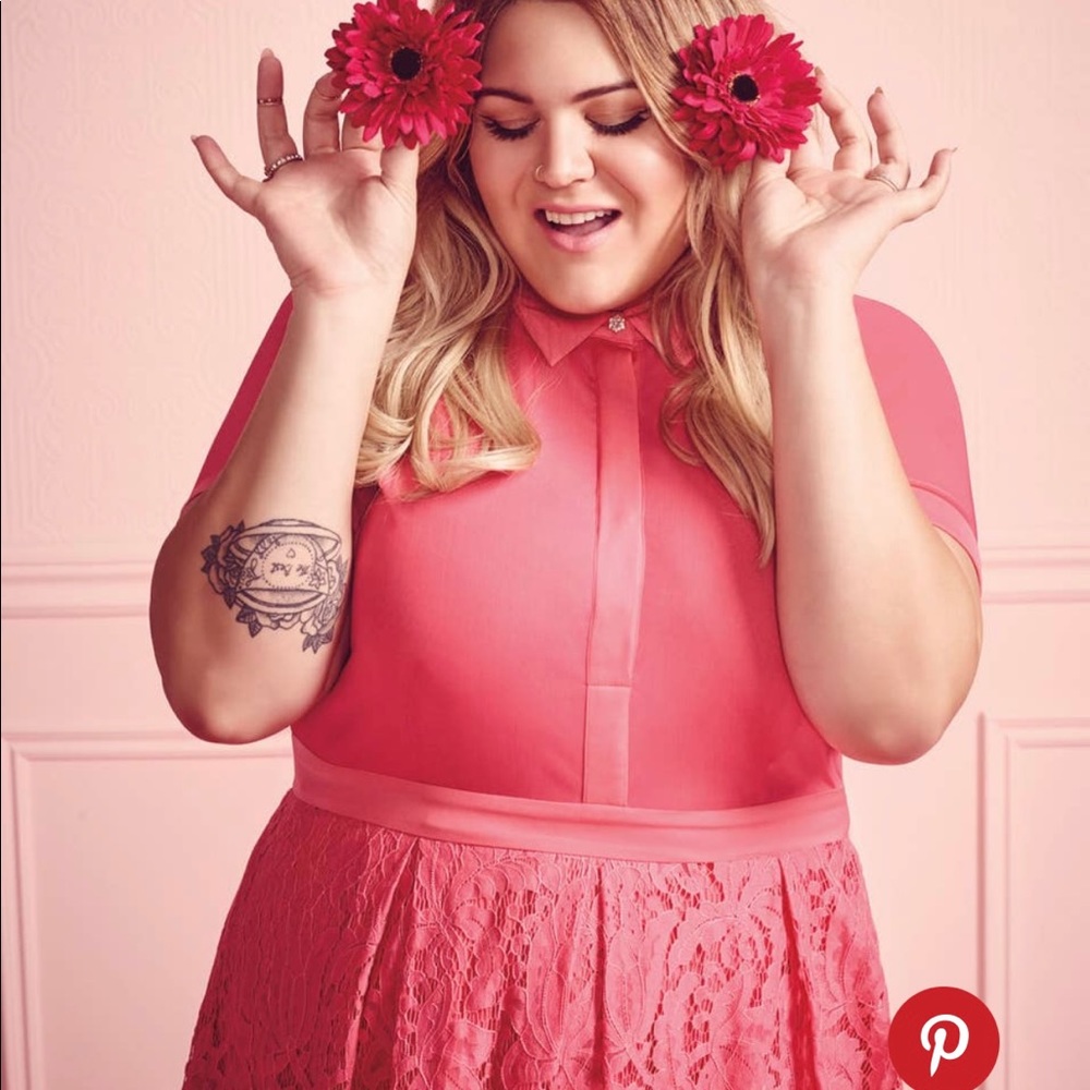 NWOT Nicolette Mason Pretty In Pink Dress, Size 16